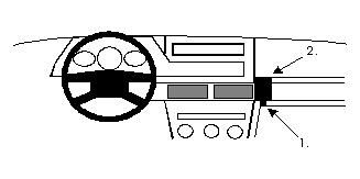 ProClip Monteringsbøyle Fiat Tipo 89-91, Vinklet i gruppen Billyd / Hva passer i min bil / Fiat / Tipo hos BRL Electronics (240851847)