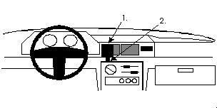 ProClip Monteringsbøyle Ford Fiesta 89-95, Sentrert i gruppen Billyd / Hva passer i min bil  / Ford / Fiesta / Fiesta 1989-1995 hos BRL Electronics (240851866)