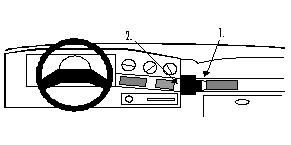 ProClip Monteringsbøyle Ford Taurus 89-90, Vinklet i gruppen Billyd / Hva passer i min bil / Ford / Taurus / Taurus 1986-1995 hos BRL Electronics (240851870)