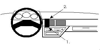 ProClip Monteringsbøyle Nissan Micra 88-92, Sentrert i gruppen Billyd / Hva passer i min bil / Nissan / Micra / Micra K10 1982-1993 hos BRL Electronics (240851872)