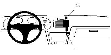 ProClip Monteringsbøyle Toyota Celica 90-93, Sentrert i gruppen Billyd / Hva passer i min bil / Toyota / Celica / Celica 1990-1994 hos BRL Electronics (240851875)