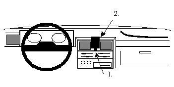 ProClip Monteringsbøyle Nissan Patrol 89-94, Sentrert i gruppen Billyd / Hva passer i min bil / Nissan / Patrol hos BRL Electronics (240851876)