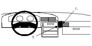 ProClip Monteringsbøyle Subaru Outback/Legacy 90-94, Vinklet i gruppen Billyd / Hva passer i min bil / Subaru hos BRL Electronics (240851877)