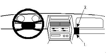 ProClip Monteringsbøyle Suzuki Sidekick 89-98, 00-01/Suzuki Vitara 89-95, Vinklet i gruppen Billyd / Hva passer i min bil / Suzuki / Vitara / Vitara 1988-1998 hos BRL Electronics (240851884)