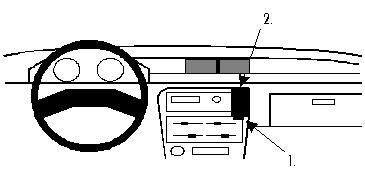ProClip Monteringsbøyle Suzuki Swift 89-91, Vinklet i gruppen Billyd / Hva passer i min bil  / Suzuki hos BRL Electronics (240851885)