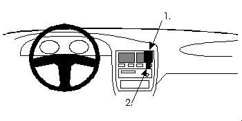 ProClip Monteringsbøyle Nissan Primera 91-95, Sentrert i gruppen Billyd / Hva passer i min bil / Nissan / Primera hos BRL Electronics (240851899)