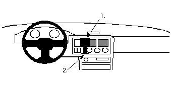 ProClip Monteringsbøyle Ford Escort 91-95, Sentrert i gruppen Billyd / Hva passer i min bil / Ford / Escort / Escort 1990-1995 hos BRL Electronics (240851901)