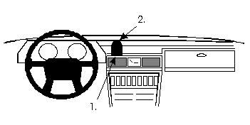 ProClip Monteringsbøyle Volvo 240 75-80, Sentrert i gruppen Billyd / Hva passer i min bil / Volvo / Volvo 240 / Volvo 240 1974-1993 hos BRL Electronics (240851902)