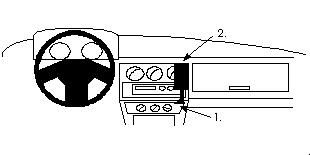 ProClip Monteringsbøyle Alfa Romeo 33 90-94, Vinklet i gruppen Billyd / Hva passer i min bil  / Alfa Romeo hos BRL Electronics (240851906)