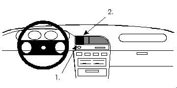ProClip Monteringsbøyle Nissan Sunny Sedan 91-95, Sentrert i gruppen Billyd / Hva passer i min bil / Nissan / Sunny hos BRL Electronics (240851916)