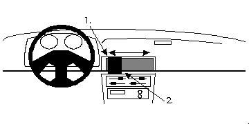 ProClip Monteringsbøyle Daihatsu Charade 91-93, Sentrert i gruppen Billyd / Hva passer i min bil / Daihatsu hos BRL Electronics (240851921)