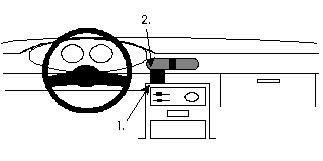 ProClip Monteringsbøyle Mazda 121 91-95, Sentrert i gruppen Billyd / Hva passer i min bil  / Mazda / Mazda 121 / Mazda 121 1988-1996 hos BRL Electronics (240851948)