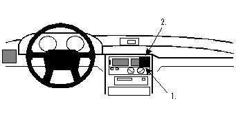 ProClip Monteringsbøyle Mitsubishi Expo, Space Runner, Space Wagon, Sentrert i gruppen Billyd / Hva passer i min bil / Mitsubishi hos BRL Electronics (240851950)