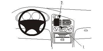 ProClip Monteringsbøyle Mitsubishi Colt 92-95/Lancer 93-95, Sentrert i gruppen Billyd / Hva passer i min bil / Mitsubishi hos BRL Electronics (240851974)