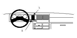 Volkswagen Caravelle 91-95, Sentrert i gruppen Billyd / Hva passer i min bil / Volkswagen / Transporter / Transporter T4 1990-2003 / Øvrig Transport T4 1990-2003 hos BRL (240851991)
