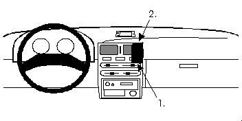 ProClip Monteringsbøyle Toyota Starlet 92-95, Sentrert i gruppen Billyd / Hva passer i min bil / Toyota / Starlet / Starlet 1996-1999 hos BRL Electronics (240852002)