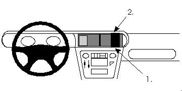 ProClip Monteringsbøyle Opel Senator 91-93, Sentrert i gruppen Billyd / Hva passer i min bil / Opel / Senator / Senator 1987-1993 hos BRL Electronics (240852010)