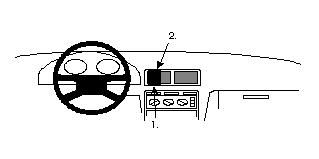 ProClip Monteringsbøyle Honda Accord 94-98, Sentrert i gruppen Billyd / Hva passer i min bil / Fiat / UNO hos BRL Electronics (240852035)