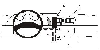 ProClip Monteringsbøyle Nissan Serena 93-00, Sentrert i gruppen Billyd / Hva passer i min bil / Nissan / Vanette hos BRL Electronics (240852040)