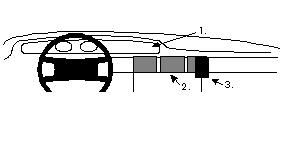ProClip Monteringsbøyle Audi V8 91-93, Sentrert i gruppen Billyd / Hva passer i min bil / Audi / Audi V8 / Audi V8 1990-1993 hos BRL Electronics (240852050)