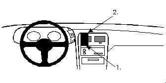 ProClip Monteringsbøyle Nissan 300 ZX 90-96, Sentrert i gruppen Billyd / Hva passer i min bil / Nissan / 300 ZX hos BRL Electronics (240852053)