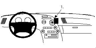 ProClip Monteringsbøyle Toyota Supra 94-98, Sentrert i gruppen Billyd / Hva passer i min bil / Toyota / Supra / Supra 1993-2002 hos BRL Electronics (240852060)