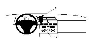 ProClip Monteringsbøyle Alfa Romeo 164 91-98, Sentrert i gruppen Billyd / Hva passer i min bil  / Alfa Romeo hos BRL Electronics (240852076)