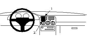 ProClip Monteringsbøyle Subaru Impreza 94-97, Sentrert i gruppen Billyd / Hva passer i min bil / Subaru / Impreza hos BRL Electronics (240852078)