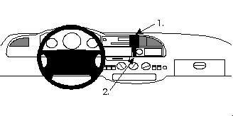 ProClip Monteringsbøyle Ford Transit 95-99, Sentrert i gruppen Billyd / Hva passer i min bil  / Ford / Transit / Transit 2000-2006 hos BRL Electronics (240852089)