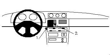 ProClip Monteringsbøyle Daihatsu Rocky 90-01, Sentrert i gruppen Billyd / Hva passer i min bil / Daihatsu hos BRL Electronics (240852107)