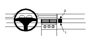 ProClip Monteringsbøyle Fiat Tipo 92-95, Vinklet i gruppen Billyd / Hva passer i min bil / Fiat / Tipo hos BRL Electronics (240852123)