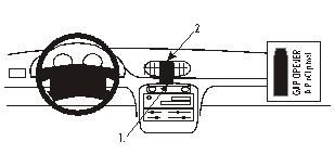 ProClip Monteringsbøyle Hyundai Accent 95-99, Sentrert i gruppen Billyd / Hva passer i min bil / Hyundai / Accent / Accent 1995-2002 hos BRL Electronics (240852124)