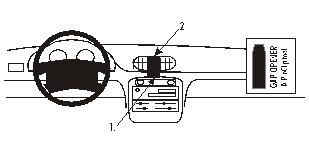 ProClip Monteringsbøyle Hyundai Accent 95-99, Sentrert i gruppen Billyd / Hva passer i min bil  / Hyundai / Accent / Accent 1995-2002  hos BRL Electronics (240852124)