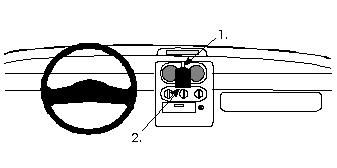 ProClip Monteringsbøyle Renault Twingo 95-05, Sentrert i gruppen Billyd / Hva passer i min bil / Renault / Twingo hos BRL Electronics (240852128)