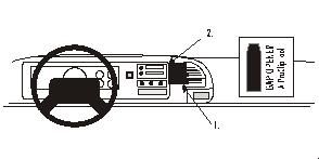 ProClip Monteringsbøyle Chevrolet Silverado/Surburban/Tahoe/Pickup 95-99, Sentrert i gruppen Billyd / Hva passer i min bil / Chevrolet hos BRL (240852135)