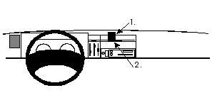 ProClip Monteringsbøyle Renault Trafic 95-01, Sentrert i gruppen Billyd / Hva passer i min bil / Renault / Trafic hos BRL Electronics (240852192)