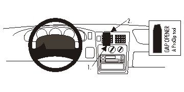 ProClip Monteringsbøyle Toyota Tacoma 95-04, sentrert i gruppen Billyd / Hva passer i min bil  / Toyota / Tacoma / tacoma 1995-2004 hos BRL Electronics (240852253)