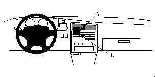 ProClip Monteringsbøyle Toyota T100 95-98, Sentrert i gruppen Billyd / Hva passer i min bil / Toyota / T100 hos BRL Electronics (240852254)