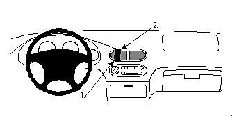 ProClip Monteringsbøyle Honda CRX 92-97, Sentrert i gruppen Billyd / Hva passer i min bil / Honda hos BRL Electronics (240852260)