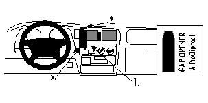 ProClip Monteringsbøyle Toyota HiLux 98-05 i gruppen Billyd / Hva passer i min bil / Toyota / Hilux / Hilux 1998-2005 hos BRL Electronics (240TOYHILU98PROC)