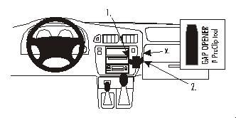 ProClip Monteringsbøyle Nissan Patrol 98-10, Vinklet i gruppen Billyd / Hva passer i min bil / Nissan / Patrol hos BRL Electronics (240852603)