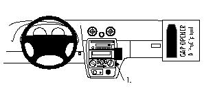 Proclip Monteringsbøyle Mazda Miata/MX-5 98-05 i gruppen Billyd / Hva passer i min bil / Mazda / Mazda 5/Premacy / Mazda 5/Premacy 1999-2005 hos BRL Electronics (240852610)