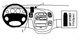 ProClip Monteringsbøyle Hyundai H1 98-08, Sentrert i gruppen Billyd / Hva passer i min bil / Hyundai / H1 / H1 2005-2007 hos BRL Electronics (240852625)