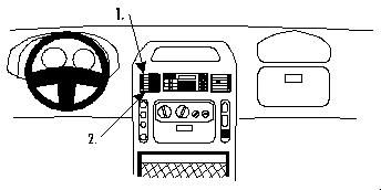 ProClip Monteringsbøyle Renault Master 98-03, Sentrert i gruppen Billyd / Hva passer i min bil / Renault / Master hos BRL Electronics (240852626)