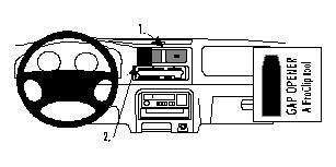 ProClip Monteringsbøyle Suzuki Wagon 98-00, Sentrert i gruppen Billyd / Hva passer i min bil  / Suzuki hos BRL Electronics (240852631)