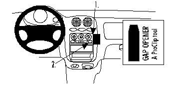 ProClip Monteringsbøyle Daewoo Matiz 98-04, Vinklet i gruppen Billyd / Hva passer i min bil / Daewoo hos BRL (240852637)