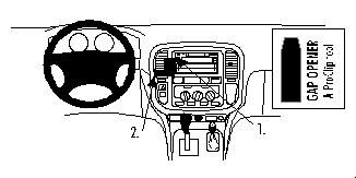 Toyota LandCruiser 100 98-01, Sentrert, Dobbel-DIN i gruppen Billyd / Hva passer i min bil / Toyota / Land Cruiser Prado / Land Cruiser Prado 1996-2008 hos BRL (240852643)
