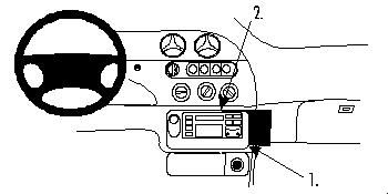 ProClip Monteringsbøyle Ford Cougar 99-07, Vinklet i gruppen Billyd / Hva passer i min bil / Ford / Cougar / Cougar 1998-2002 hos BRL Electronics (240852658)