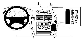 ProClip Monteringsbøyle Mitsubishi Space Wagon 99-05, Vinklet i gruppen Billyd / Hva passer i min bil / Mitsubishi hos BRL Electronics (240852680)