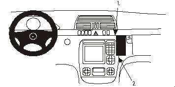Brodit ProClip, Mercedes Benz S-Klasse 00-02 i gruppen Nyheter hos BRL (240852700)